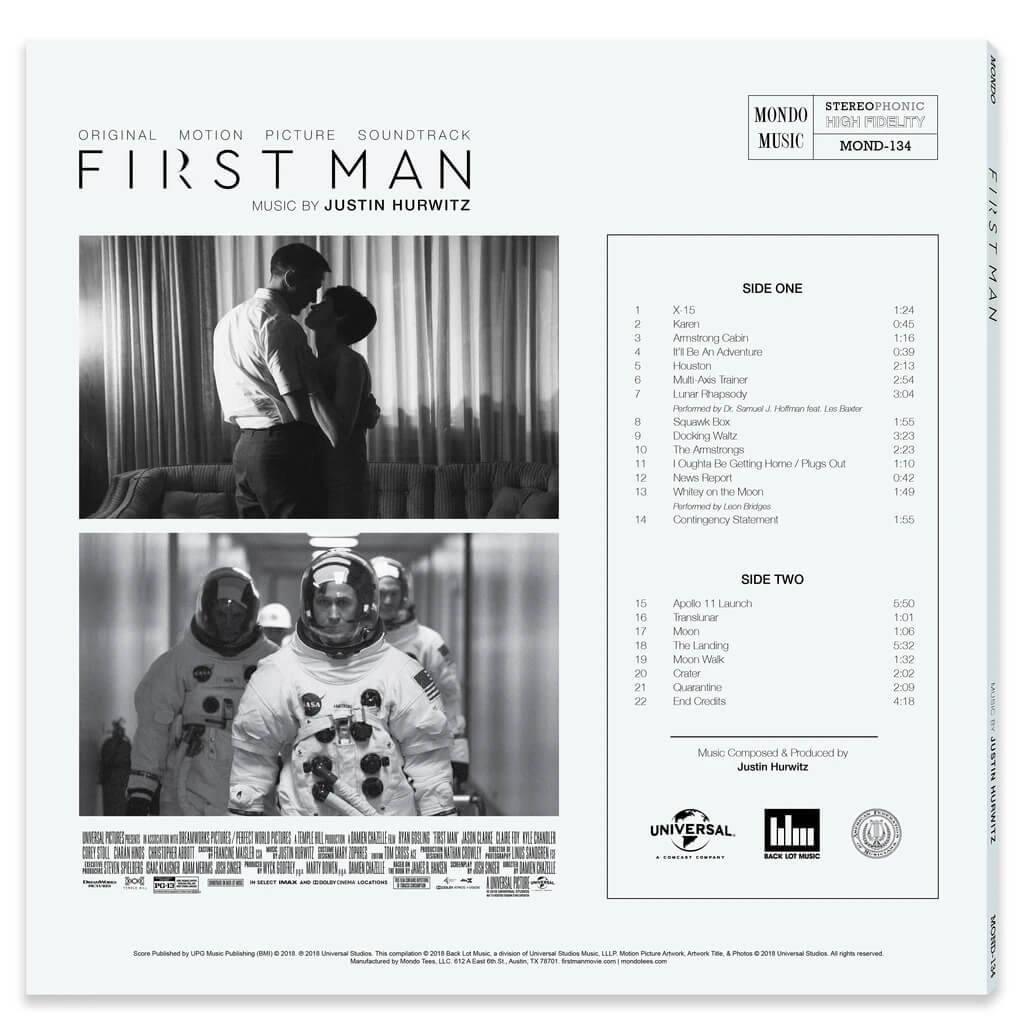 First Man - OST - LP - Back