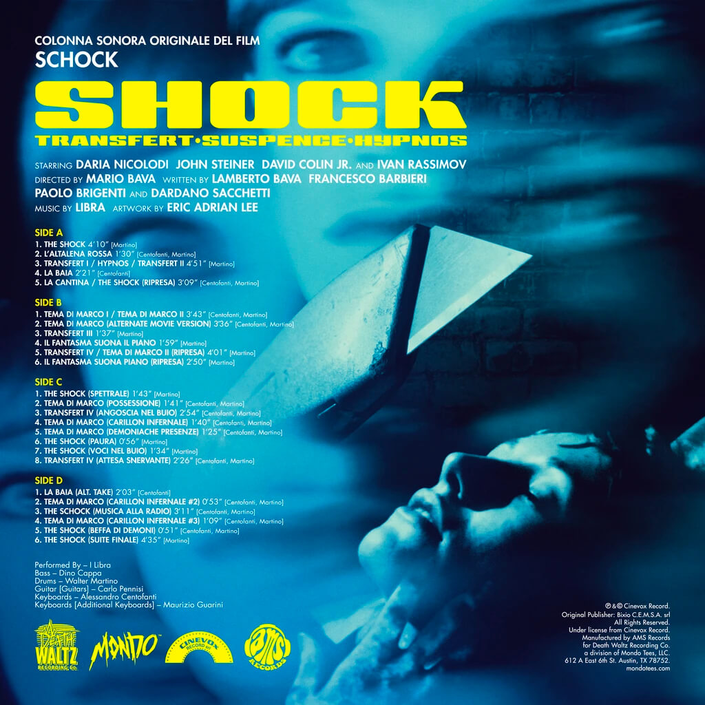 Shock - OST - 2XLP - Back Artwork
