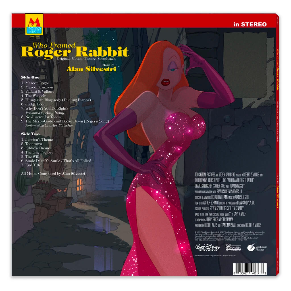 Who Framed Roger Rabbit - OST - LP - Back