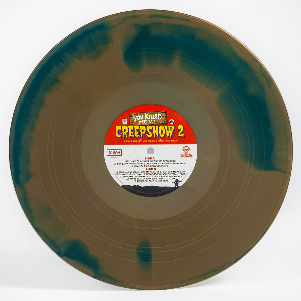 Creepshow 2 - OST - 2XLP - Metallic Golden Brown & and Deep Teal Swirl Vinyl A/B