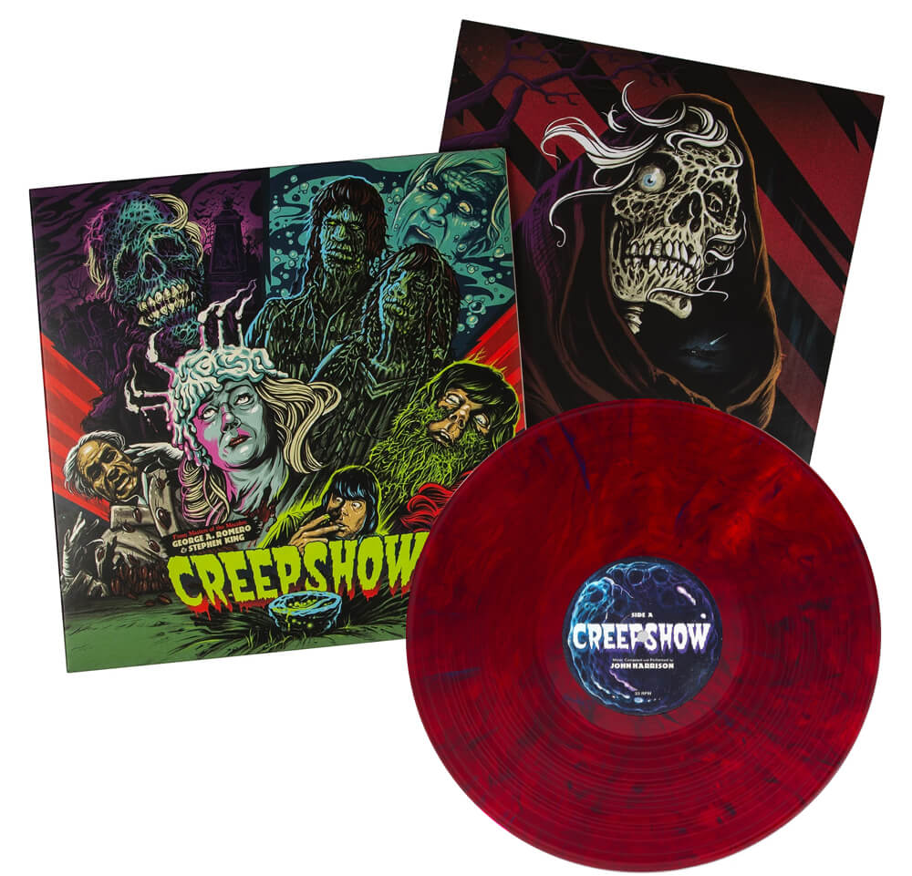Creepshow - OST - LP - Cover, Sleeve and Deep Red with Blue smoke Vinyl