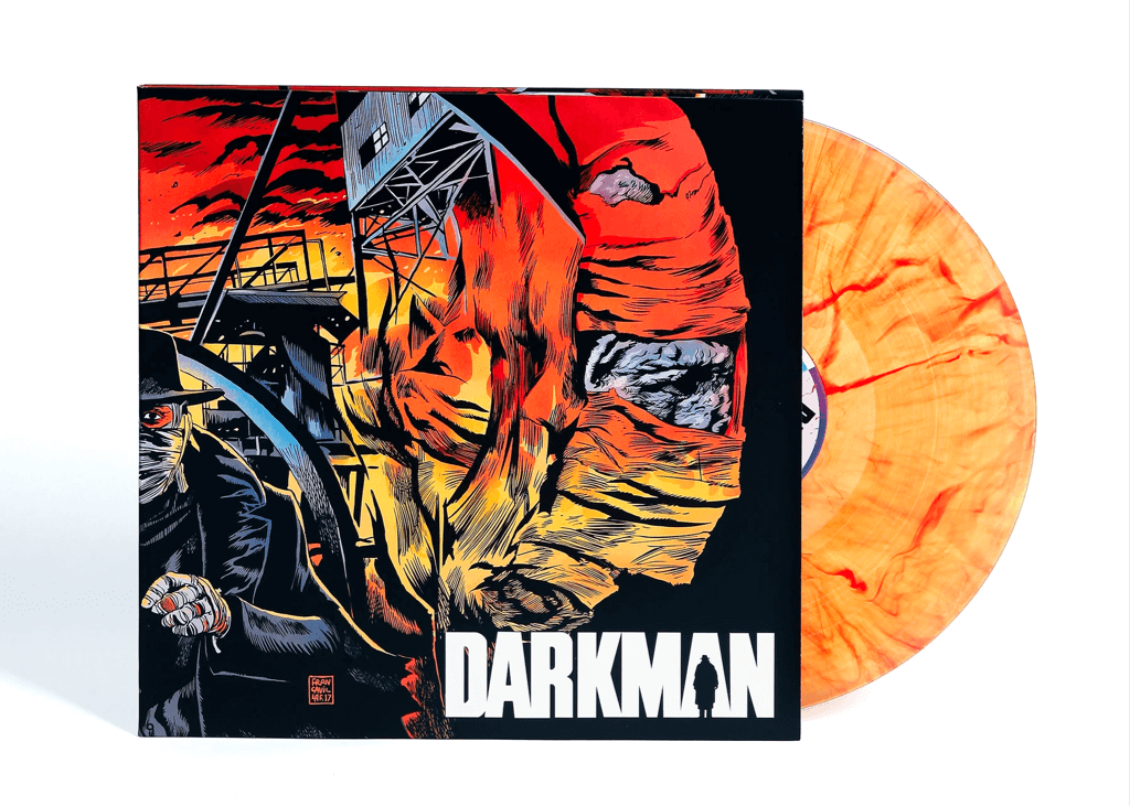 Darkman - OST - LP - Fluorescent Orange with Red Swirl Vinyl and Cover