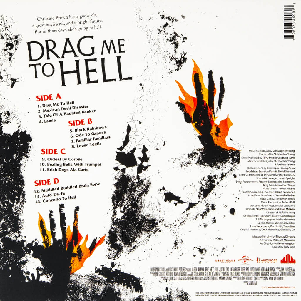 Drag Me To Hell - OST - 2XLP - Back Artwork