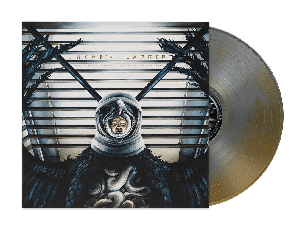 Jacob's Ladder - OST - LP - Cover and “Subway Hallucination” Metallic Silver and Metallic Gold Swirled Vinyl
