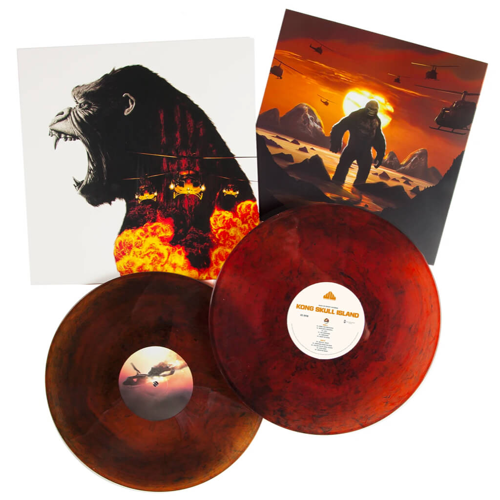 Kong: Skull Island - OST - 2XLP - Sleeve and Orange With Black Swirl Vinyl