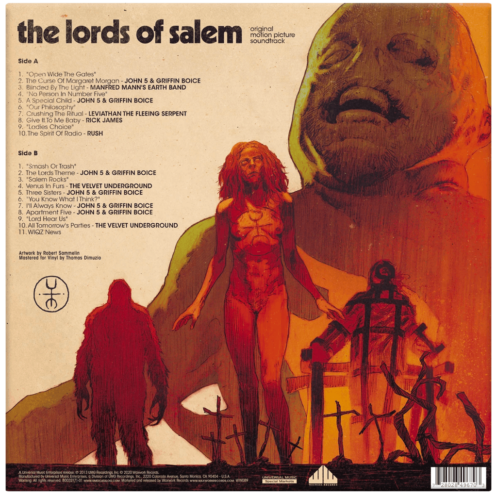 Lords of Salem - OST - LP - Back Artwork
