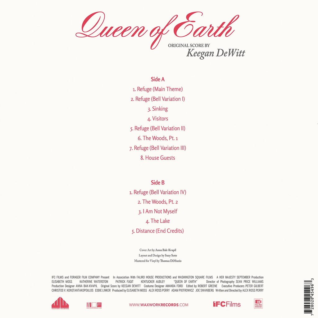 Queen Of Earth - OST - LP - Back