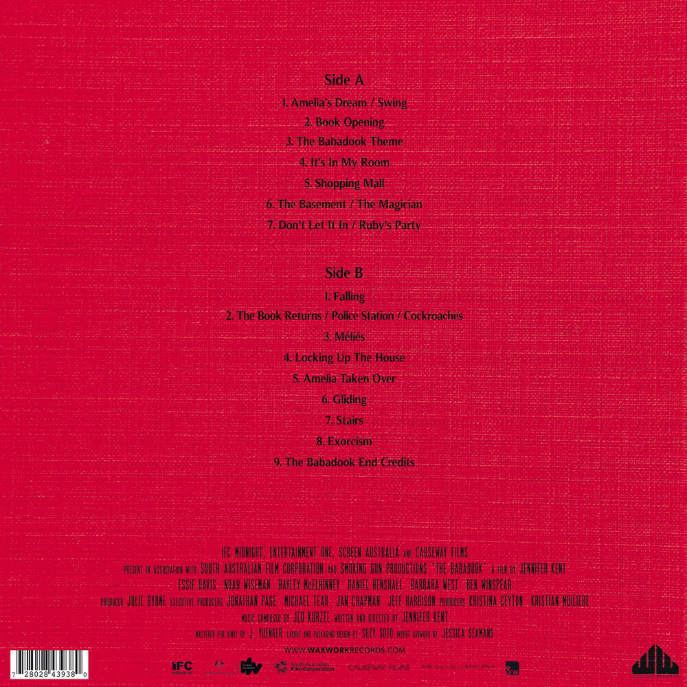 The Babadook - OST - LP - Back Artwork