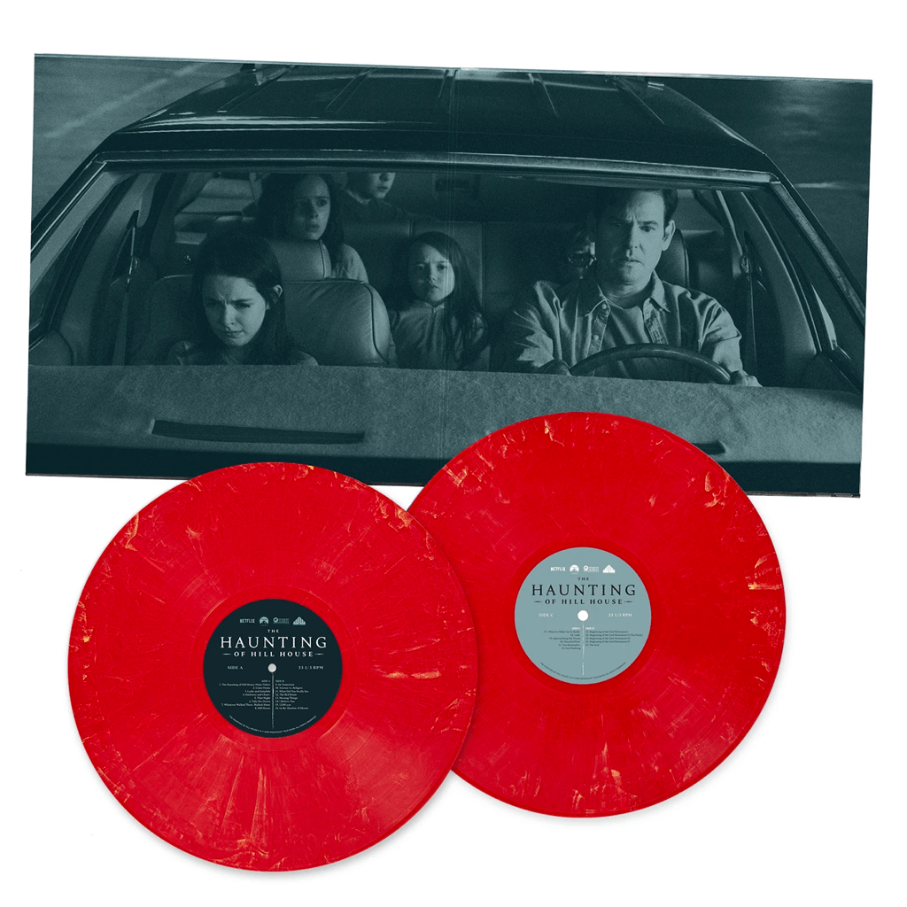 The Haunting Of Hill House - OST - 2XLP - Front Artwork - Red Marble Vinyl and Spread