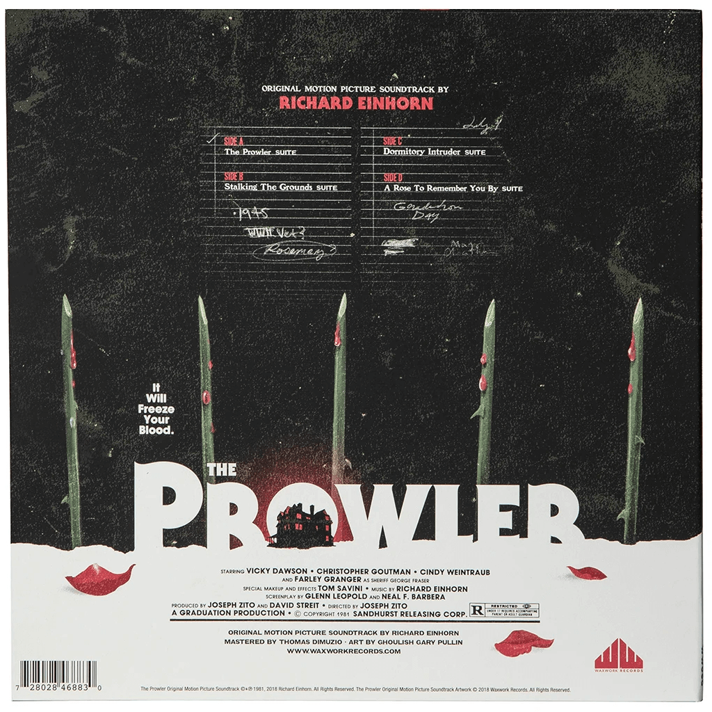 The Prowler - OST - 2XLP - Back Artwork