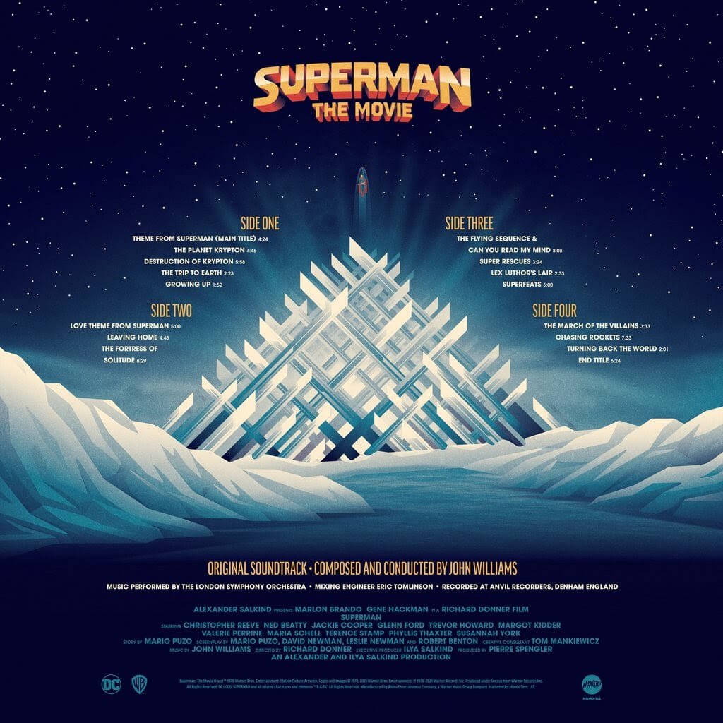 Superman: The Movie - OST - 2XLP - Back Artwork
