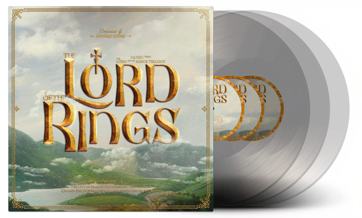 The City Of Prague Philharmonic Orchestra - Music From The Lord Of The Rings Trilogy - 3XLP - Clear Vinyl