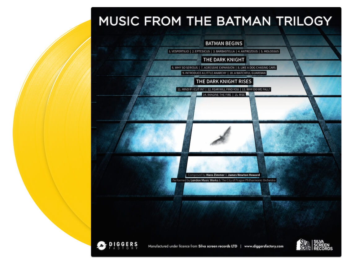 The London Music Works - Music From The Batman Trilogy - 2XLP - Back Artwork